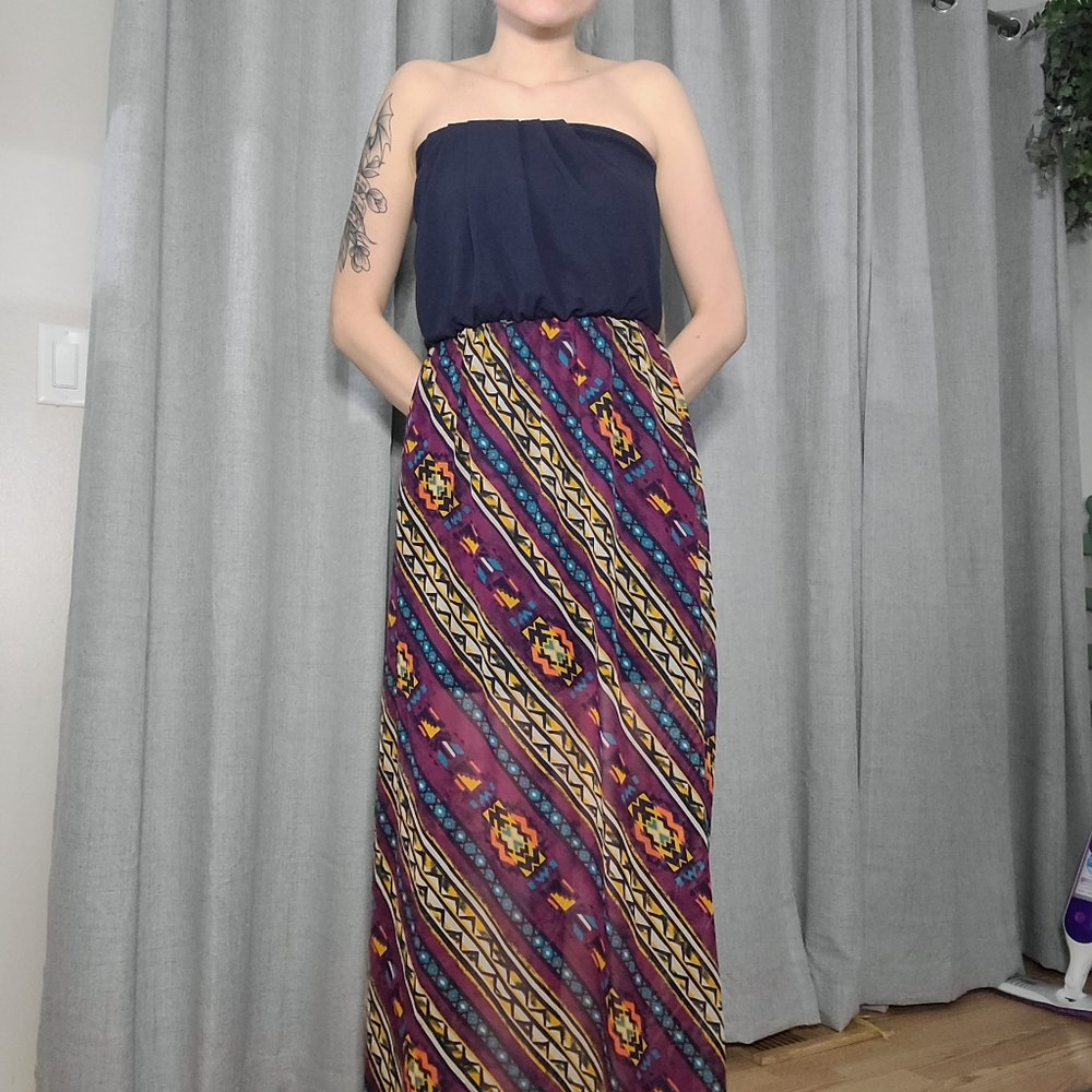 Tribal maxi dress